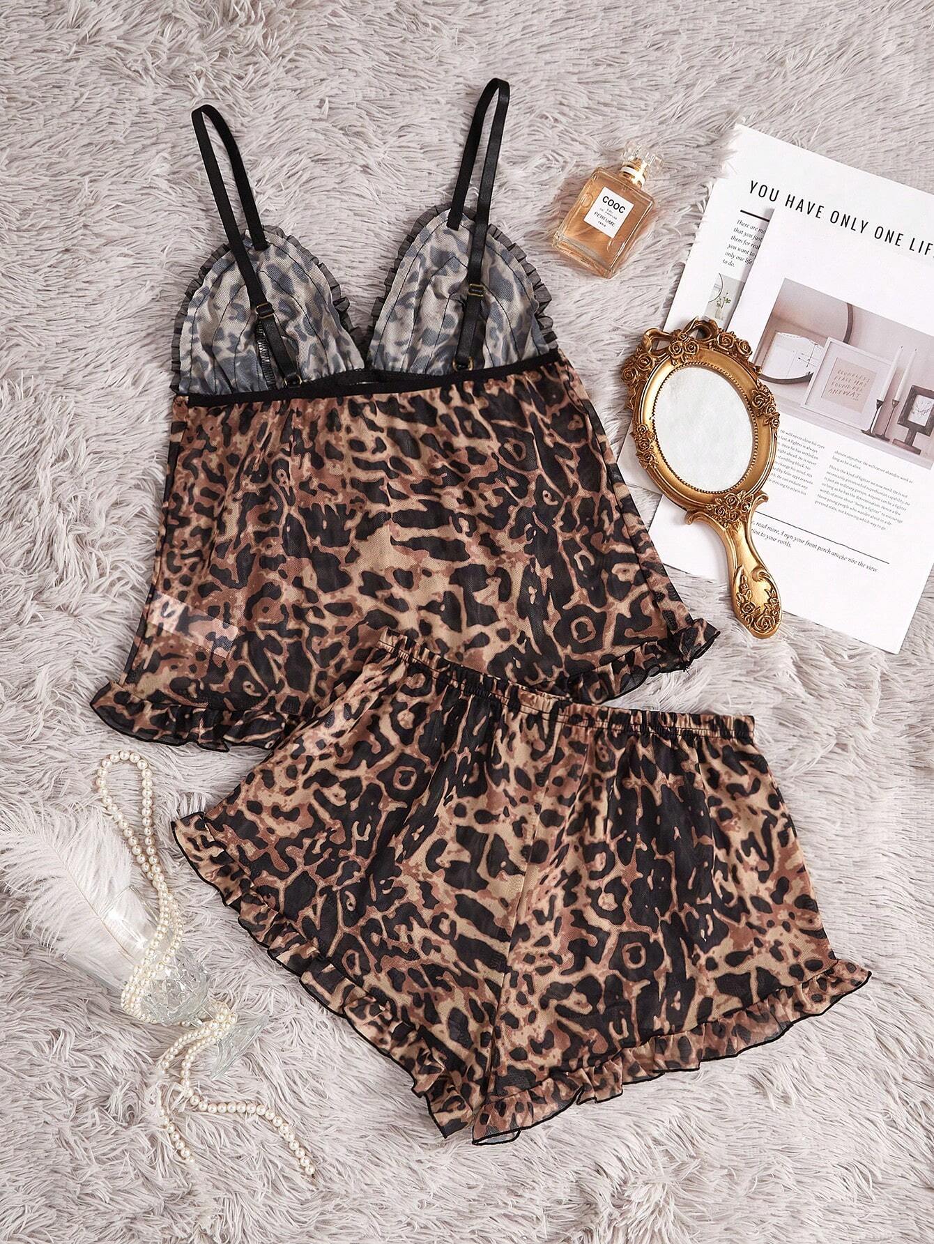 2- delige luipaard pyjama set
